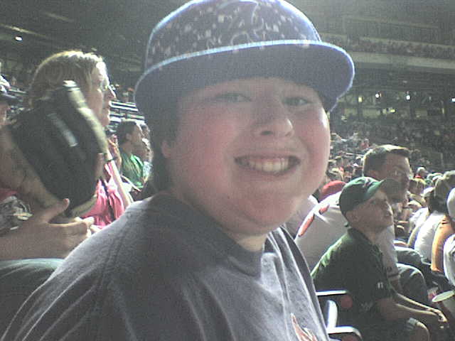 Jamie at a braves game may 2008